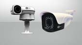 Outdoor hybrid security cameras with multi-format 4 in 1 features 