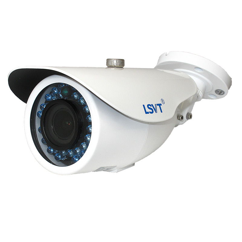 960H infrared analog outdoor cctv  bullet security camera with a varifocal lens.