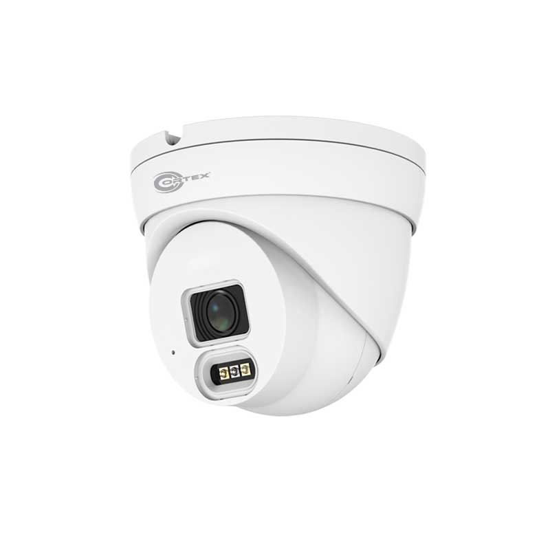 COR-IP4TRFE 4MP 2688 (H) × 1520(V)  Medallion  Cortex Network Turret Camera with Triple Stream, WDR, Cortex VMS, Cortex CMS, alarm trigger and much more. 