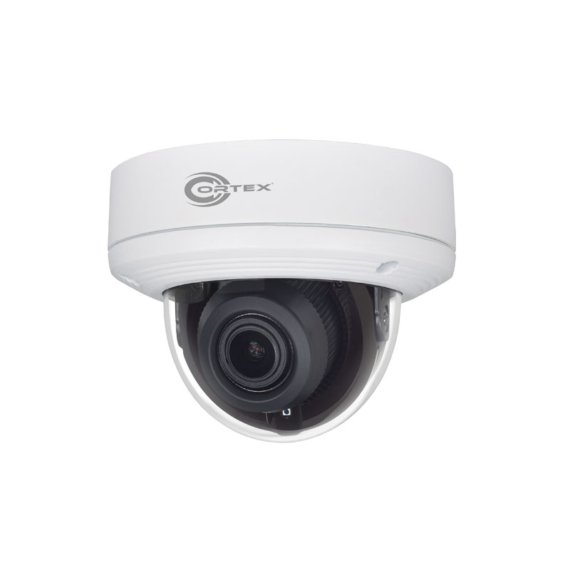 COR-IP5DV 5MP Network Dome Camera for IP Security Camera projects equip with motorized varifocal lens.