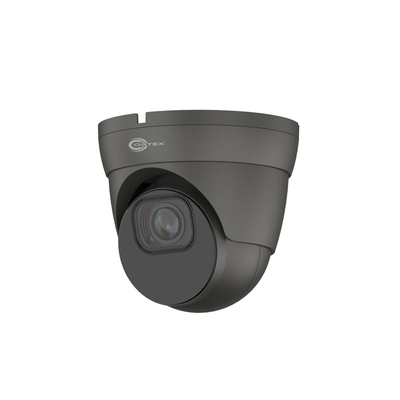 COR-IP5TRVAG Medallion Gray Model  IP 5MP Turret Network Camera with Triple Stream,WDR, alarm trigger and 2.7-13.5mm  Motorized Zoom auto focu