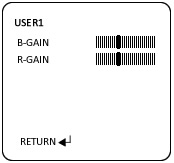 menu options for the OSD for IPS-553HD full size security camera