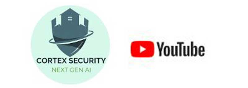 YouTube page from Cortex CCTV securtiy and surveillance