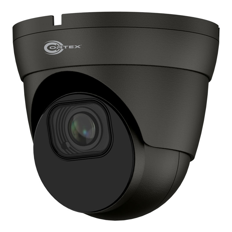 5 Megapixel Medallion Series Black 4 in 1 Outdoor Dome Security Camera with 2.8-12mm motorized varifocal lens AHD / TVI / CVI