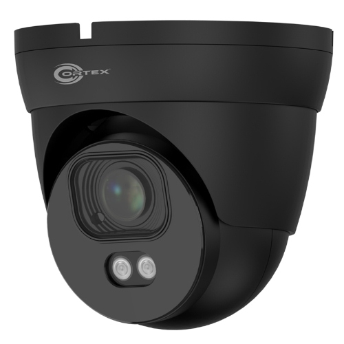 COR-IP5TRVAG 5MP Black Cortex Medallion ColorMAX IP Turret Dome Camera with 2.8-12mm Varifocal Motorized Zoom Lens & Advanced AI