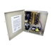 8-Channel 12vDC 4amp UL listed wall mount power supply COR-PS8DC is housed in a metal cabinet. It has eight individually fused outputs and a status LED