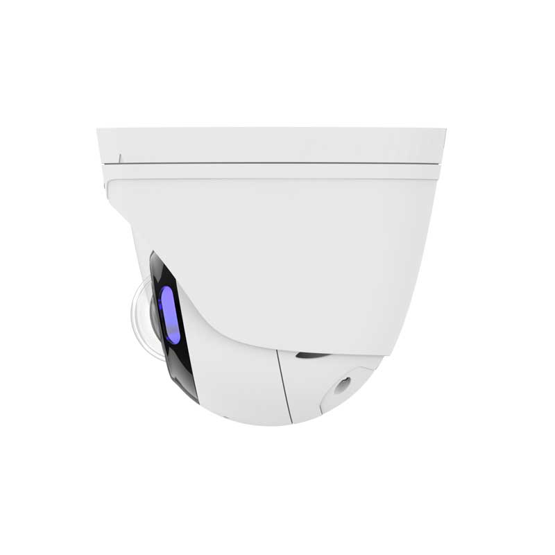 Side View - 8MP (4K) Single Lens 180° Panoramic IP Turret Camera with ColorMAX Active Deterrence and AI