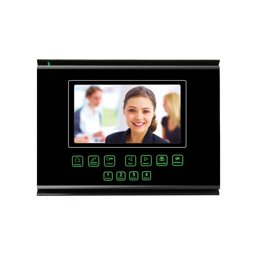 Black 7" Color LCD Advanced Color Video Door Phone w/ Auxiliary Inputs control panels,proximity cards,proximity fobs,magnetic door locks,electric door locks,exit buttons,video door phones,electric door hardware,network control panel,OSD programming keyboard,electric door hardware,exit device,microwave motion sensor,wireless relay kit,lock bracket kit,magnetic door lock,Z bracket,magnetic lock,keyfob,biometric fingerprint reader,3-way adaptable reader,fingerprint scanner,doorbell video camera,video door phone,video door station ,electric door locks,Exit Control Buttons,