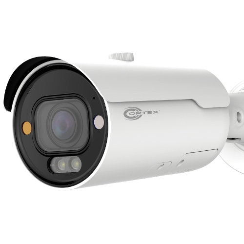 IP4BVU - Cortex Medallion 4MP ColorMax 24/7 Color Ultra Low Light IP Network Bullet Camera with 3-10mm Motorized Varifocal and Advanced AI