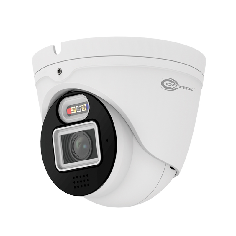 COR-IP4TRFU 4MP 2688 (H) × 1520(V)  Medallion  Cortex Network Turret Camera with Triple Stream, WDR, Cortex VMS, Cortex CMS, alarm trigger and much more. 