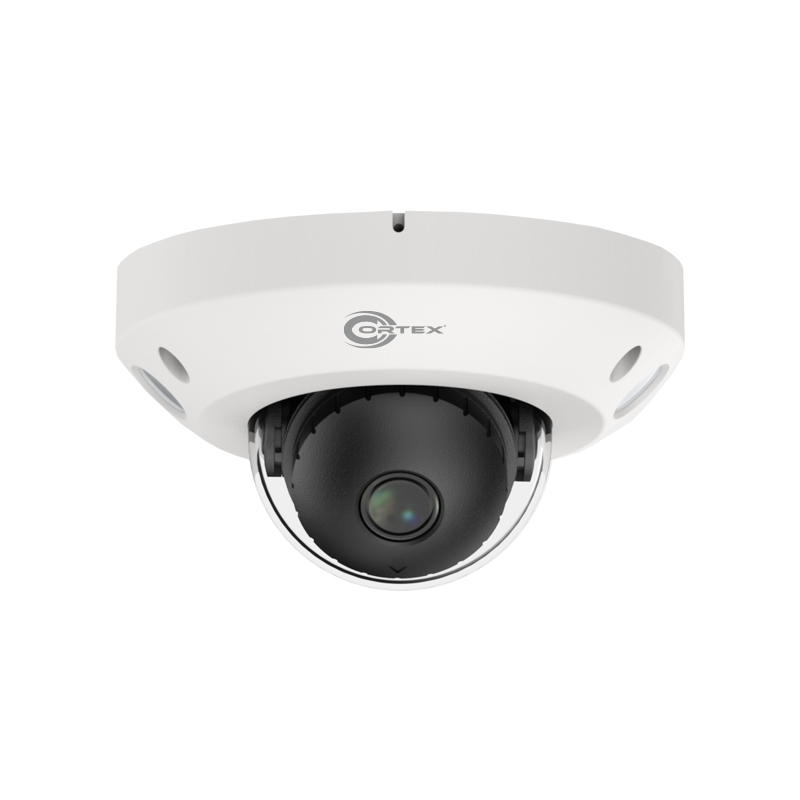 IP5PE Medallion 5MP Cortex IP Mini Vandal Dome Camera with 2.8 Wide Angle Lens, Built-in Microphone and Essential AI