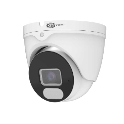 Three quarter view Front view Medallion 8MP IP white model camera Outdoor IR Turret Dome Network Camera with 2160p UHD resolution