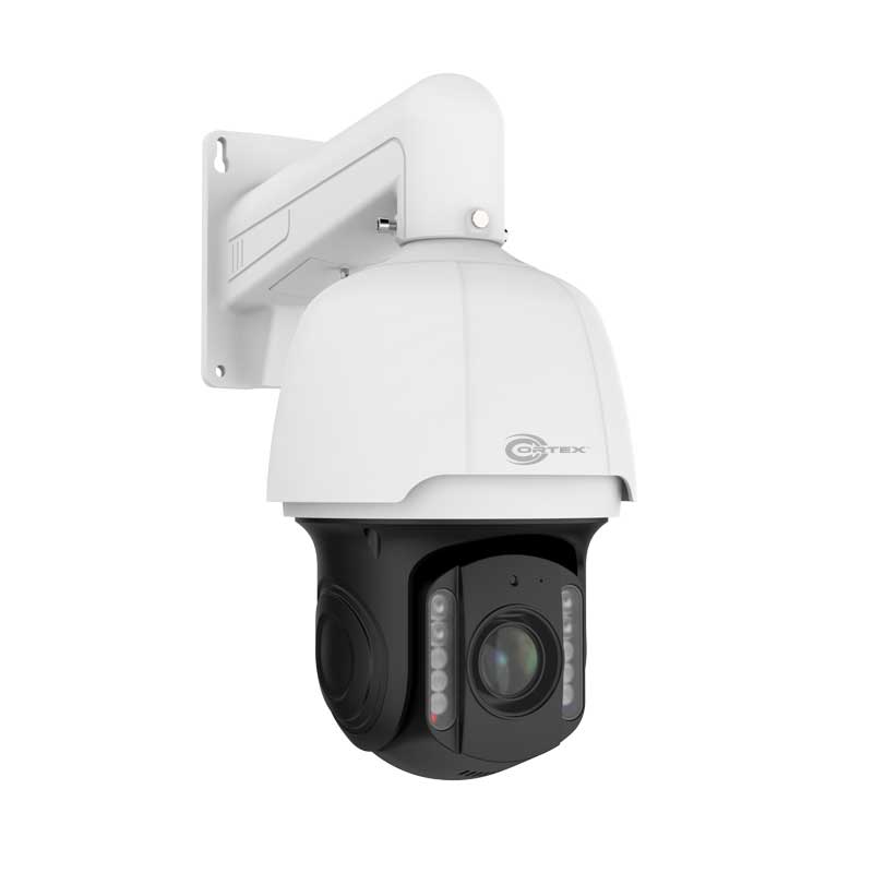 COR-IP8SPD37 side view Medallion ColorMax 8MP (4K)P IP PoE Pan Tilt Zoom Camera with 25X Zoom, Advanced AI & Auto Tracking