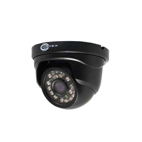 Black HYBRID Digital 1920x1080p Outdoor IR Dome AHD Security Camera