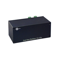 COR-RSD4 RS485 Serial Data Distributor for PTZ and Access with 4  Signal Outputs and 2 x Inputs from Cortex® 