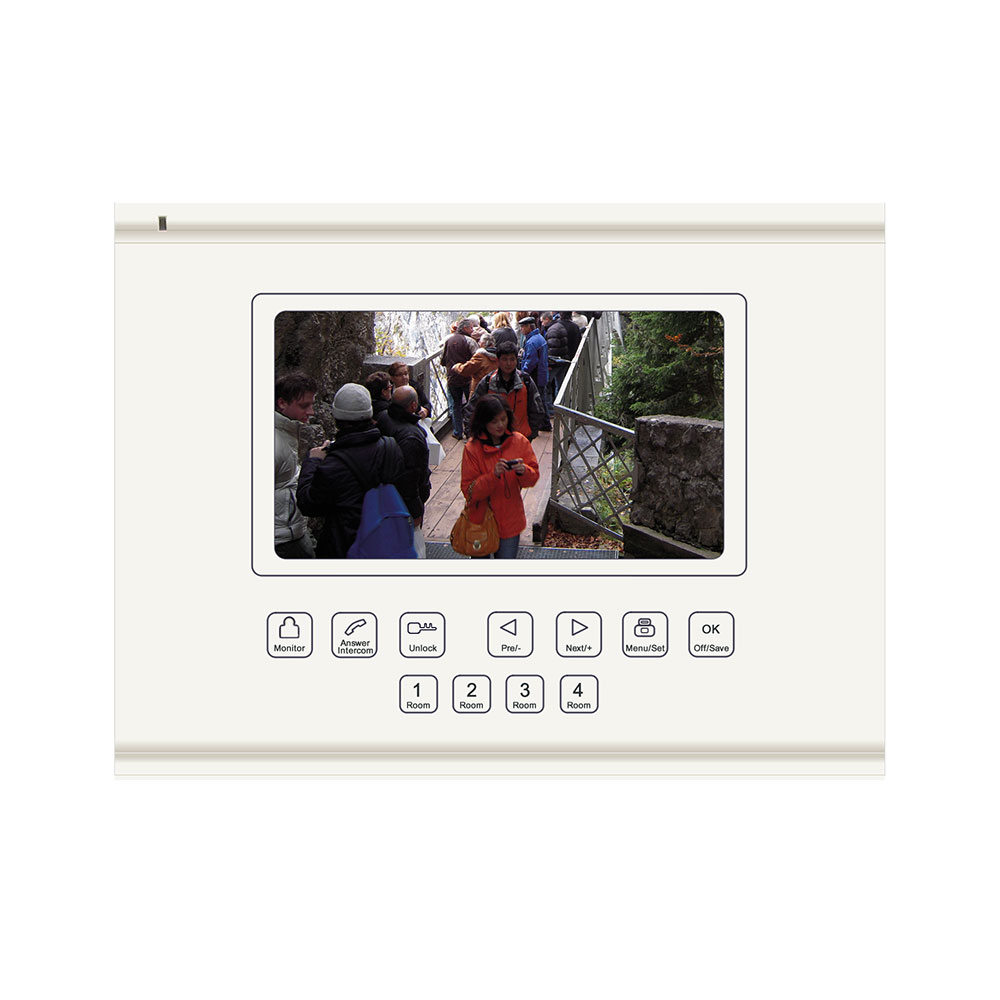 White 7" Color LCD Advanced Color Video Door Phone w/ Auxiliary Inputs control panels,proximity cards,proximity fobs,magnetic door locks,electric door locks,exit buttons,video door phones,electric door hardware,network control panel,OSD programming keyboard,electric door hardware,exit device,microwave motion sensor,wireless relay kit,lock bracket kit,magnetic door lock,Z bracket,magnetic lock,keyfob,biometric fingerprint reader,3-way adaptable reader,fingerprint scanner,doorbell video camera,video door phone,video door station ,electric door locks,Exit Control Buttons,